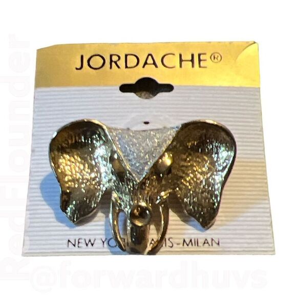 Vintage Jordache Elephant Brooch New with Tags - Picture 1 of 8